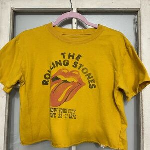 T&B Rolling Stones crop t-shirt , size XL (14/16)